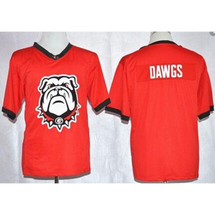 Bulldogs Dawgs Red Pride Fashion Stitched NCAA Jersey