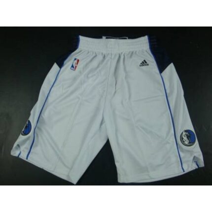Dallas Mavericks White NBA Shorts