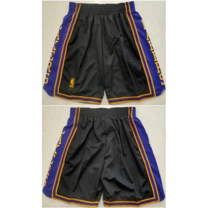 Men's Los Angeles Lakers Black Shorts (Run Small)