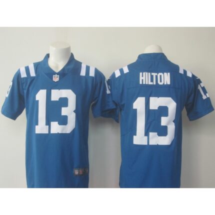 Men's Nike Colts #13 T.Y. Hilton Blue  Limited Rush Stitched NFL Jersey