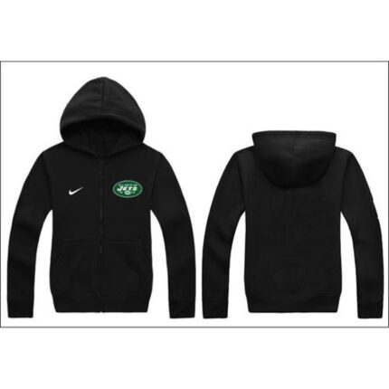 Nike New York Jets Authentic Logo Hoodie Black