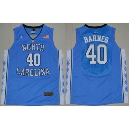 North Carolina #40 Harrison Barnes Blue Stitched NCAA Jersey