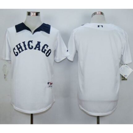 White Sox Blank White 1976 Turn Back The Clock Stitched MLB Jersey