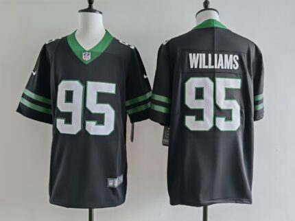 Men's New York Jets Quinnen Williams Jersey-Black