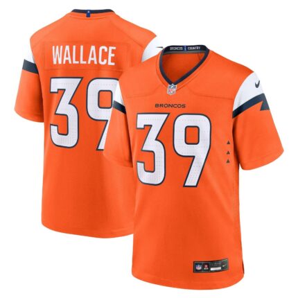 Levi Wallace Denver Broncos Nike Team Game Jersey - Orange