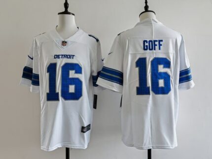 Men's Detroit Lions Jared Goff Jersey - White