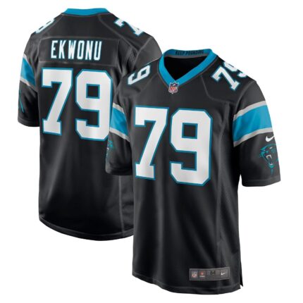 Ikem Ekwonu Carolina Panthers Nike Game Jersey - Black