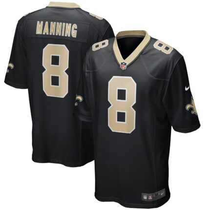 Archie Manning New Orleans Saints Nike Game Retired Jersey - Black