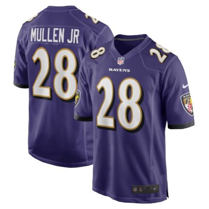 Trayvon Mullen Jr. Baltimore Ravens Nike Team Game Jersey - Purple