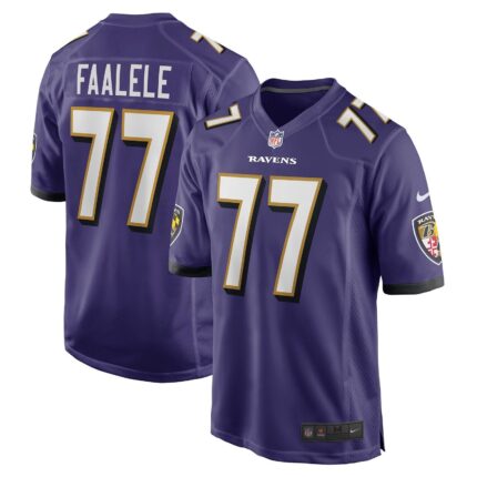 Daniel Faalele Baltimore Ravens Nike Game Jersey - Purple