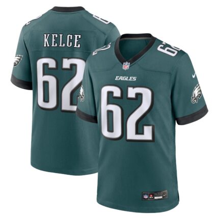 Jason Kelce Philadelphia Eagles Nike Team Game Jersey - Midnight Green