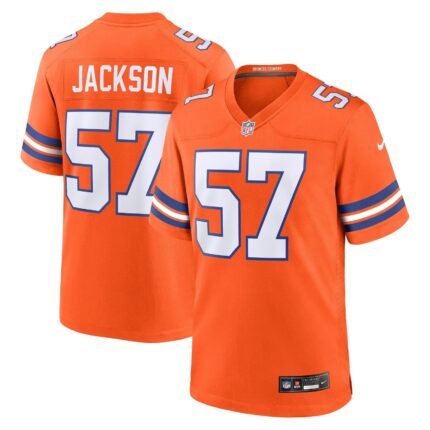 Tom Jackson Denver Broncos Nike Mile High Collection 1977 Throwback Retired Game Jersey - Orange