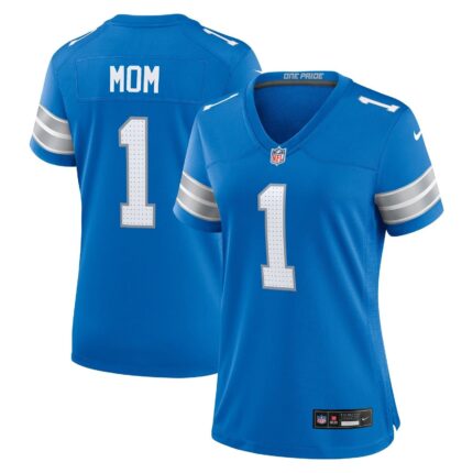 Number 1 Mom Detroit Lions Nike Game Jersey - Blue