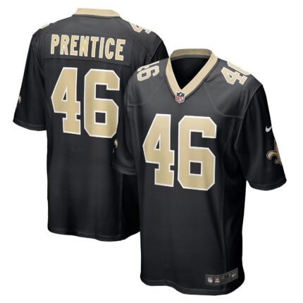 Adam Prentice New Orleans Saints Nike Game Jersey - Black