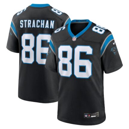 Mike Strachan Carolina Panthers Nike Game Jersey - Black