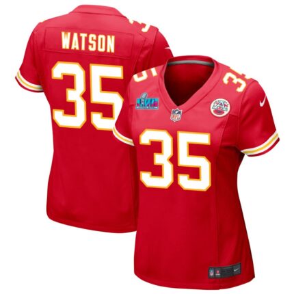 Jaylen Watson Kansas City Chiefs Nike Women's Super Bowl LVII Game Jersey - Red